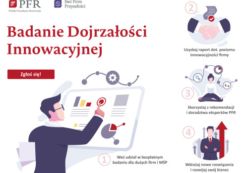 Bezpłatne Badanie Dojrzałości Innowacyjnej dla firm z sektora MŚP